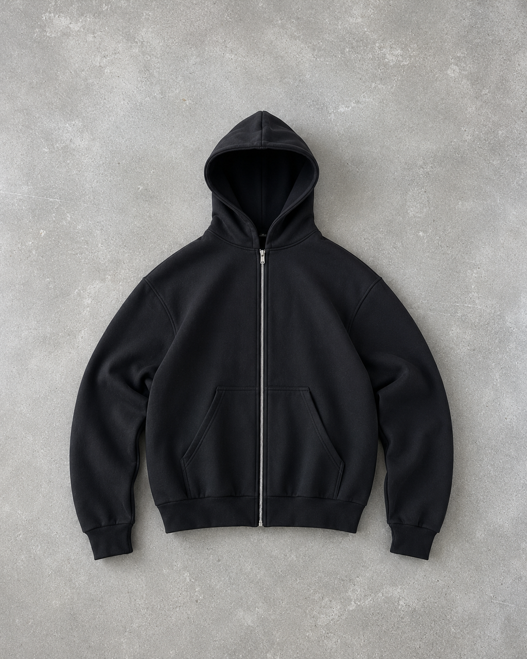 Zipper hoodie 450gms