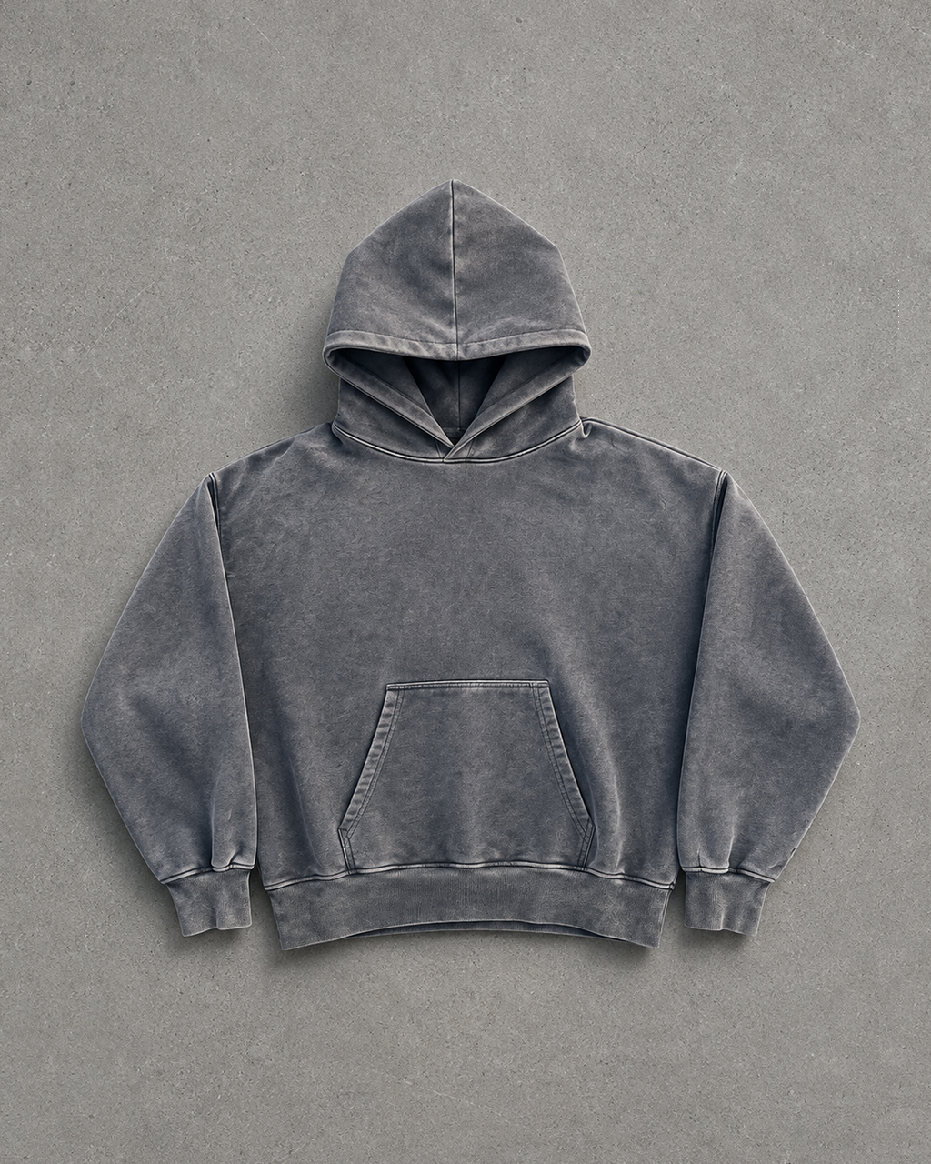 Hoodie boxyfit 450gms pigment gris