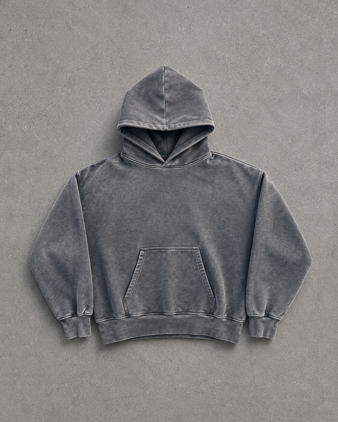Hoodie boxyfit 450gms pigment gris