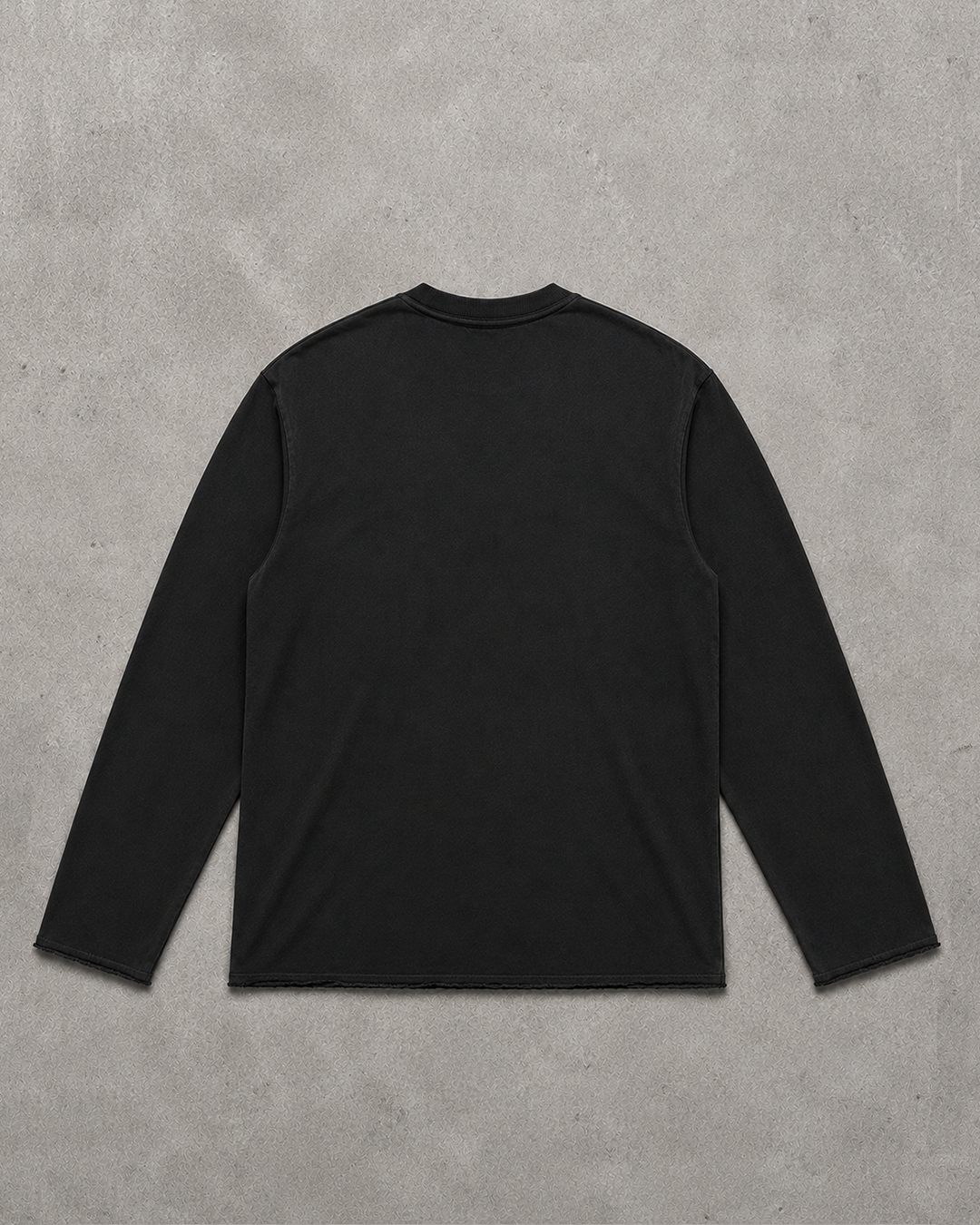 longsleeve semiover negra 260gms